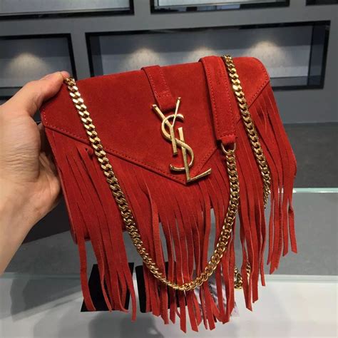 saint laurent clutch fringe|buy ysl clutch online.